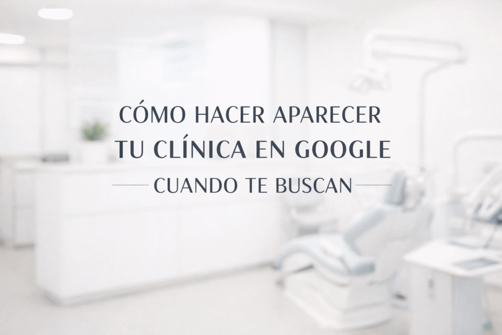 mi clinica no aparece en google cuando la buscan