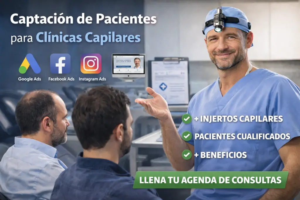 captacion de pacientes clinicas capilares