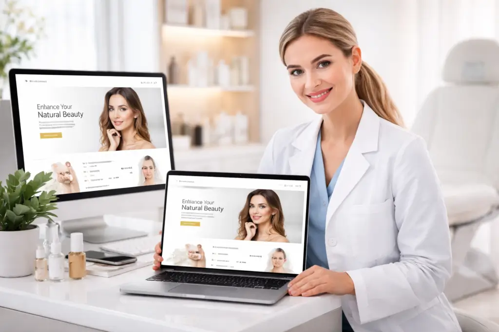 diseño web profesional para clínica estética