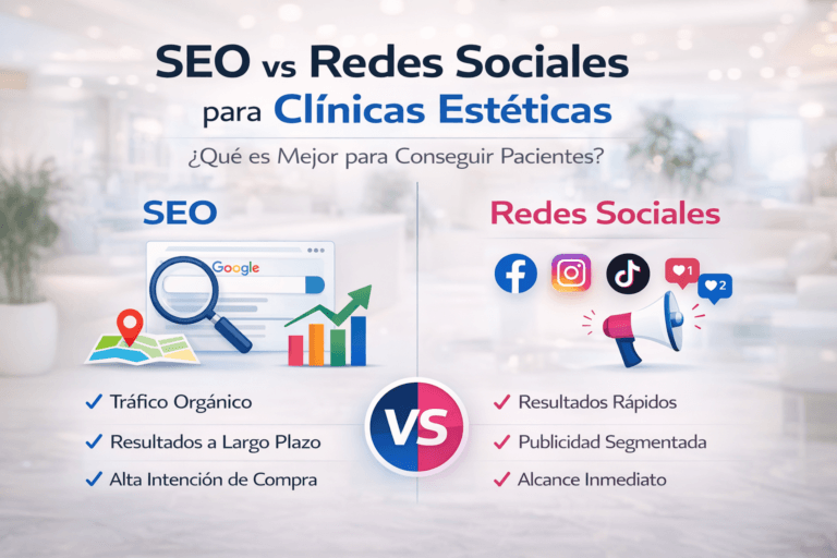¿Qué es mejor Posicionamiento Seo o Publicidad en Redes Sociales para Clínicas Estéticas? Guía Completa para conseguir más pacientes